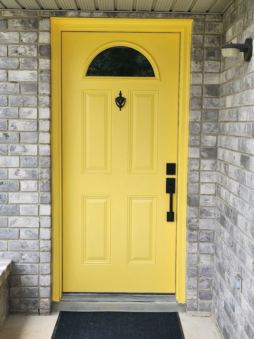 Customer photo review of Clear 1 Lite Glass and Frame Kit (Fanlite 24" x 12" Frame Size)