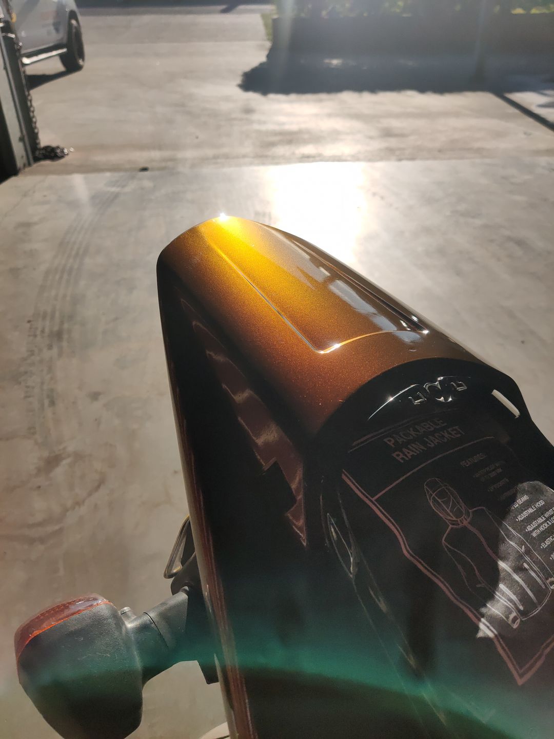 Customer photo review of Rainbow Drift Black Red Vinyl Wrap