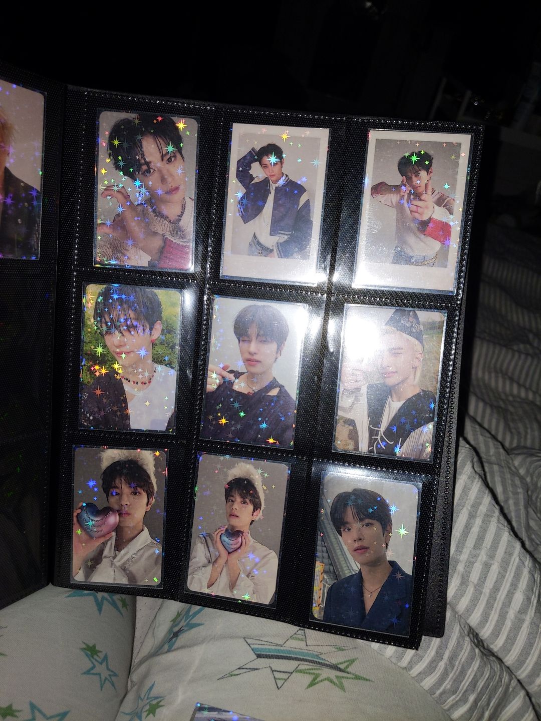 Customer photo review of PREMIUM HOLOGRAPHIC PHOTOCARD SLEEVES - STAR VERSION