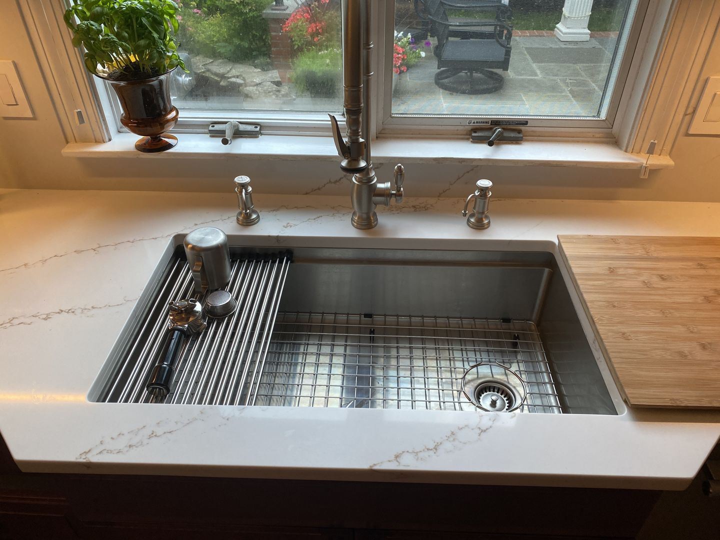 Customer photo review of Stainless Steel Colander (COL) - Workstation Sink Accessory