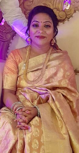 Customer photo review of Rubans 22K Gold Plated Handcrafted  Traditional Long Necklace Set