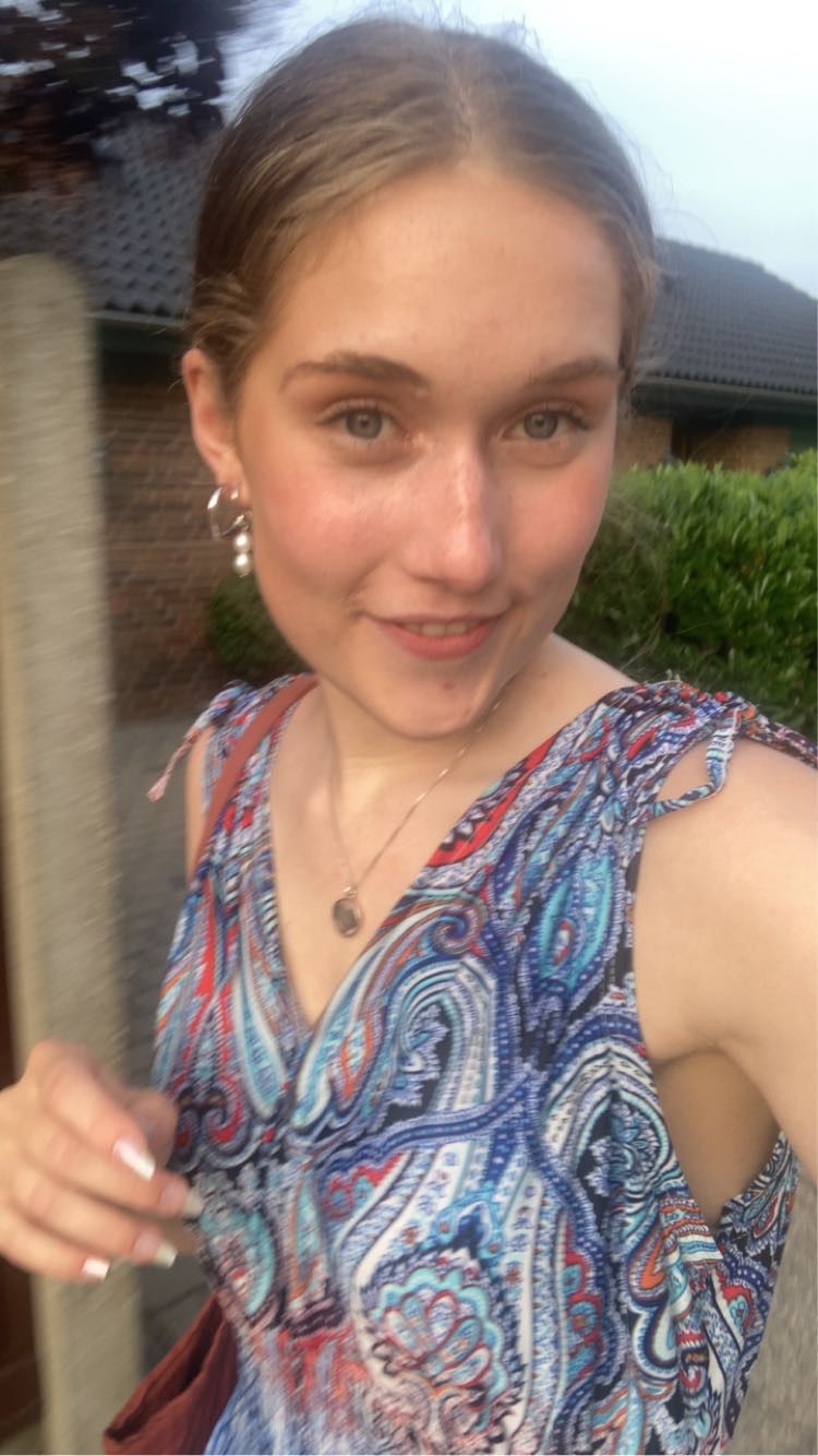 Customer photo review of CARLIE EARRINGS