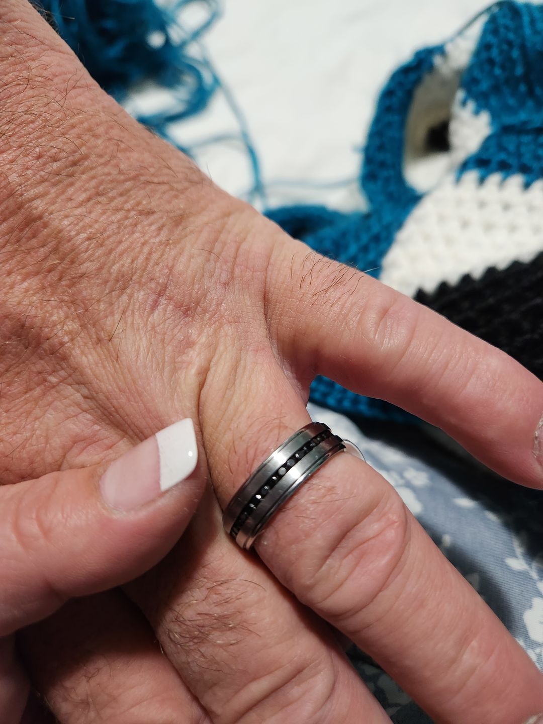 Customer photo review of Black Stone Matte Band