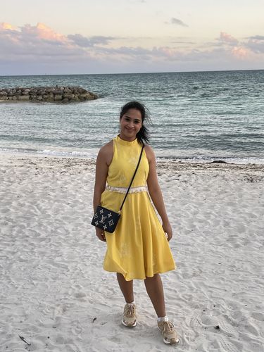 Customer photo review of Elizabeth Halter Dress