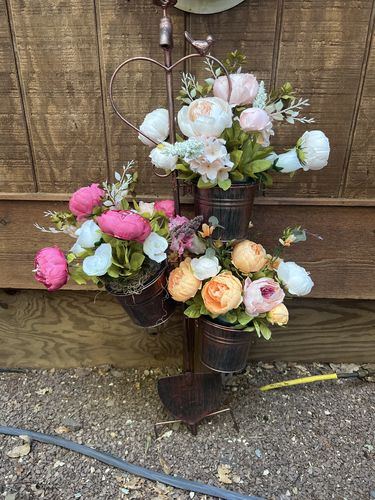 Customer photo review of 11" Silk Peony Bouquet Artificial Flowers Arrangements
