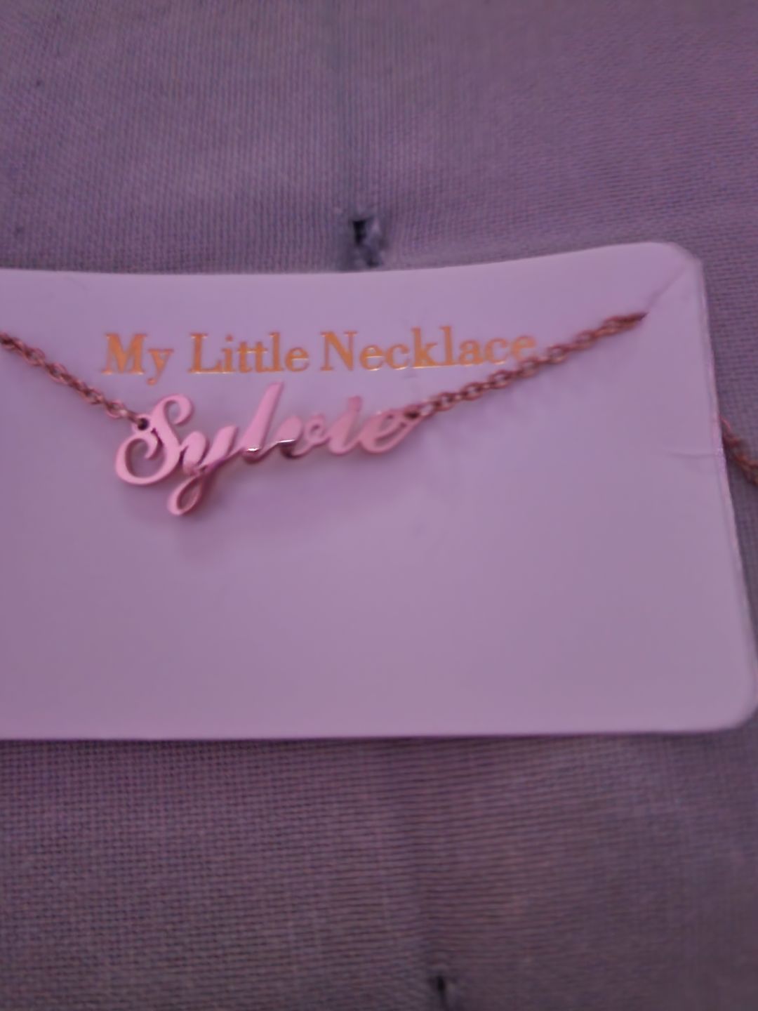 Customer photo review of Bracelet de cheville personnalisé avec prénom