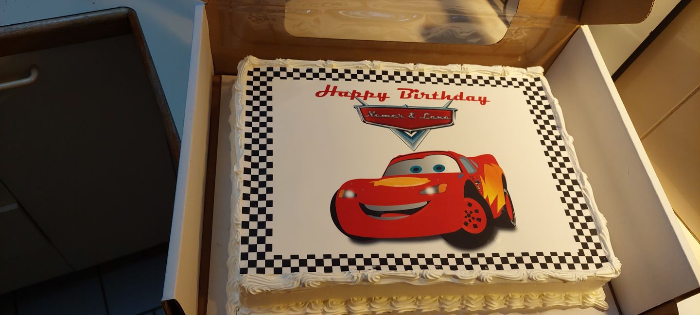 Customer photo review of Cars - Edible Icing Toppers