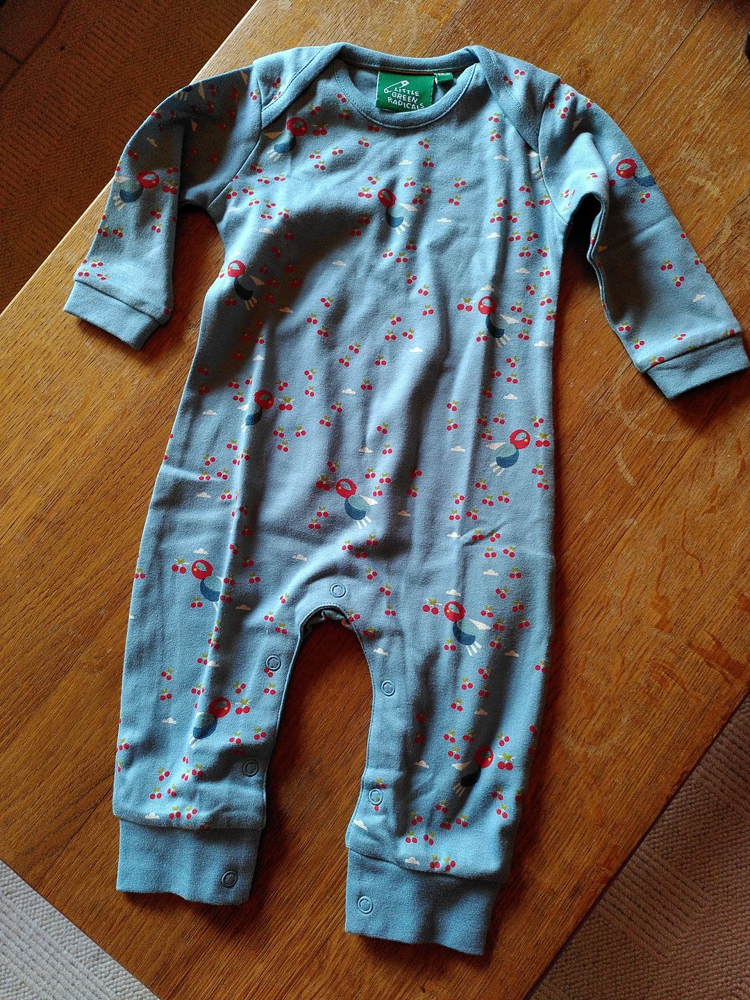 Customer photo review of Cherry Blossom Organic Romper Playsuit