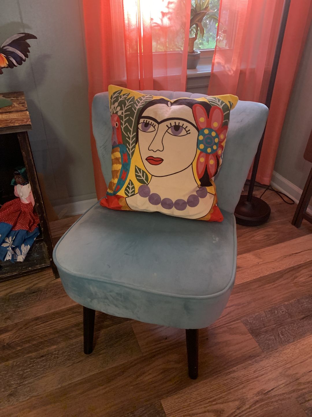 Customer photo review of Frida Kahlo Embroidery pillow Cases