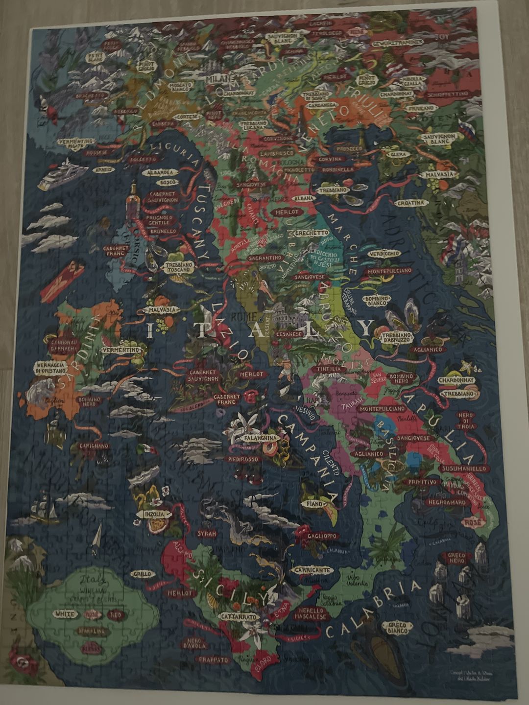 Customer photo review of Wine Puzzle - Italy