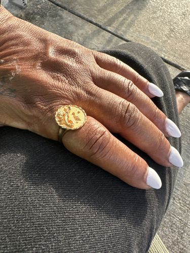 Customer photo review of Scorpio Signet Ring