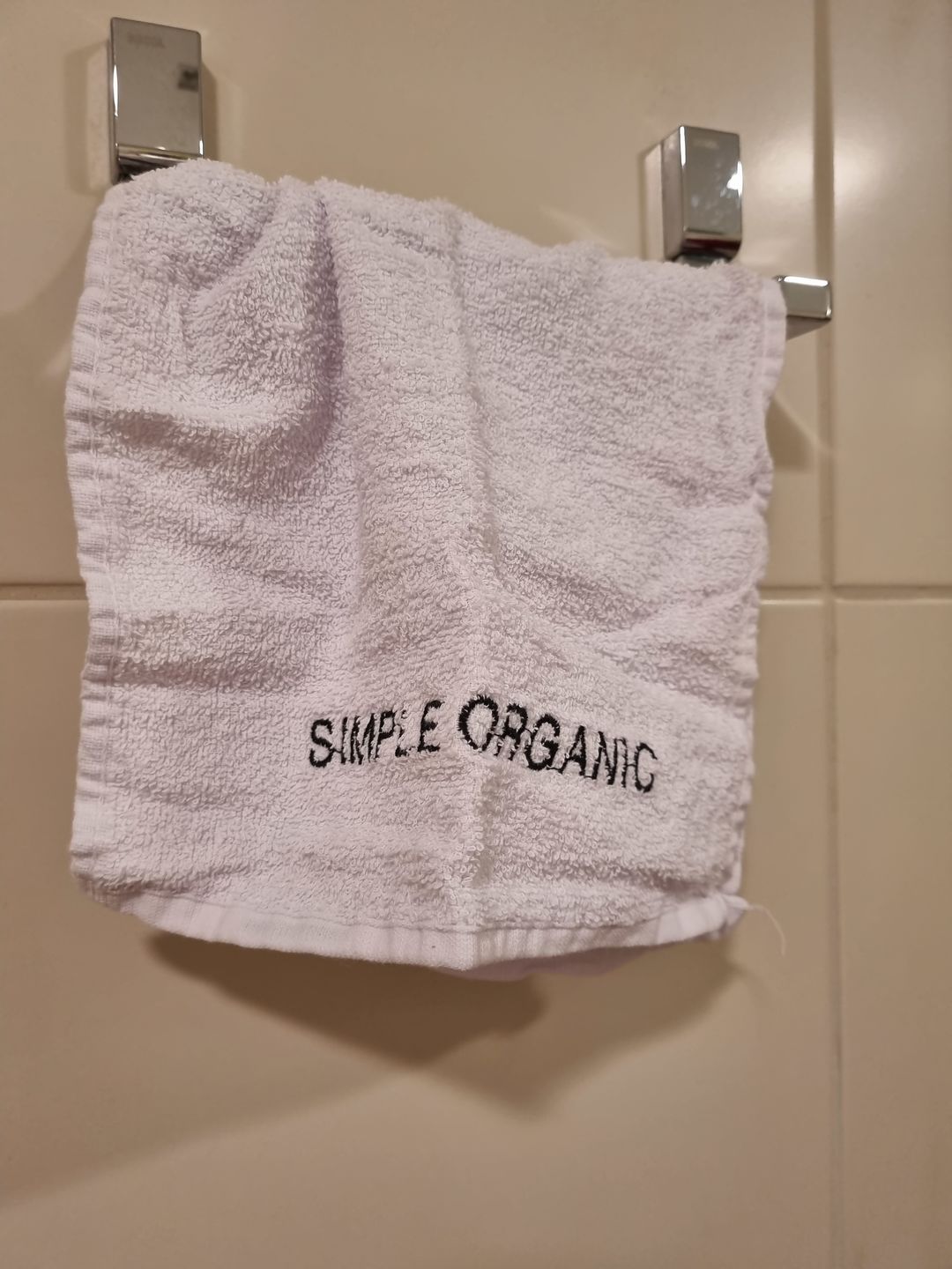 Customer photo review of Toalha Facial Simple Organic
