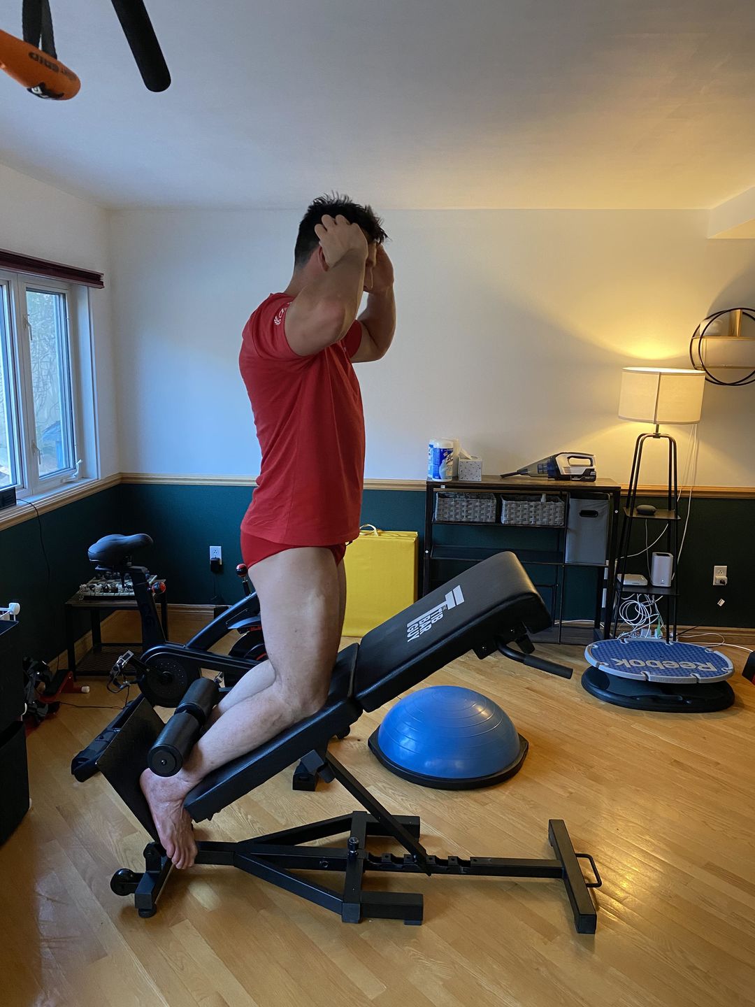Customer photo review of The Nordic Back Extension Machine