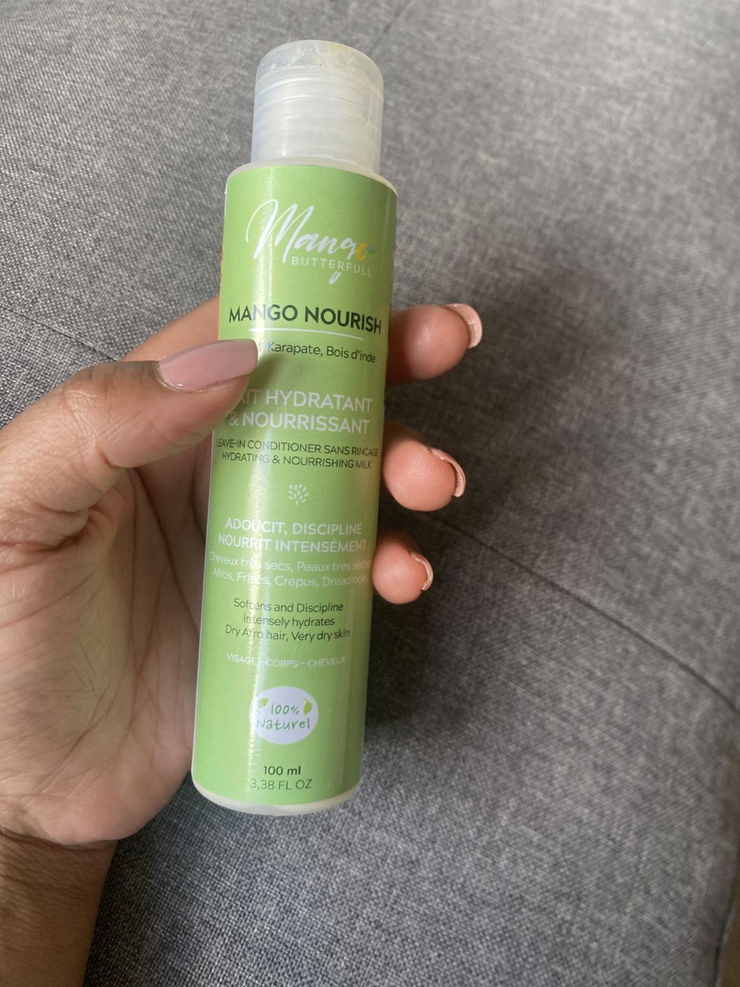 Customer photo review of Lait hydratant et nourrissant - NOURISH