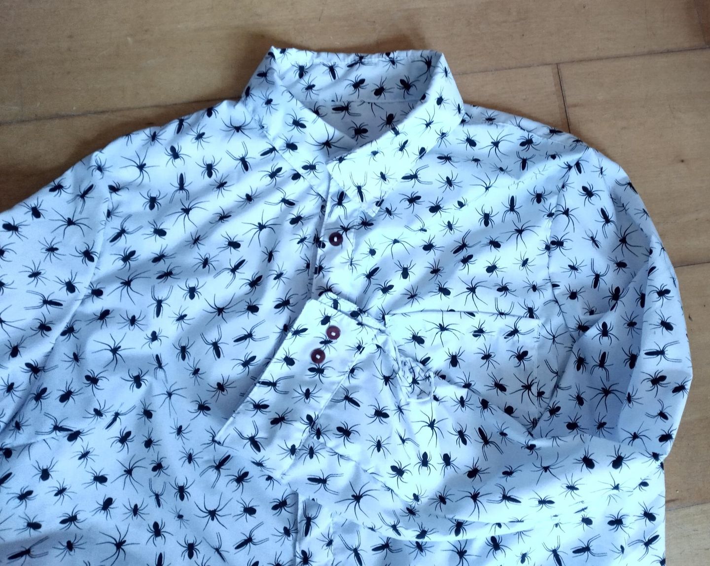Customer photo review of All Over Spiders Polycotton Fabric
