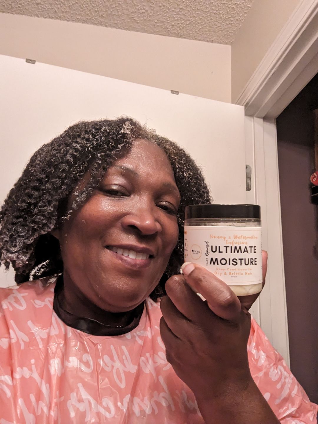 Customer photo review of Honey & Watermelon Infusion - Ultimate Moisture Deep Conditioner