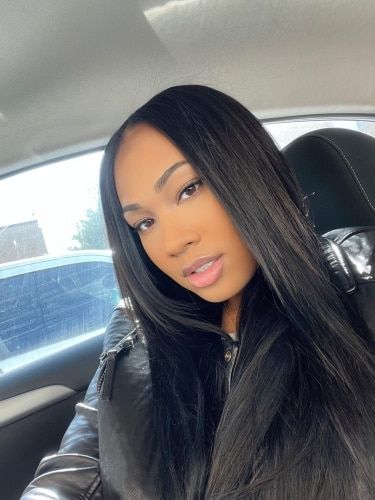 Customer photo review of Clip Ins Extension Straight 12A+ Virgin Human Hair Extension