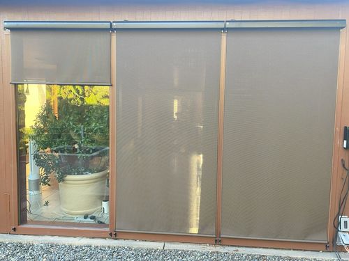 Customer photo review of SmartWings Motorized Outdoor Shades 5% Openness