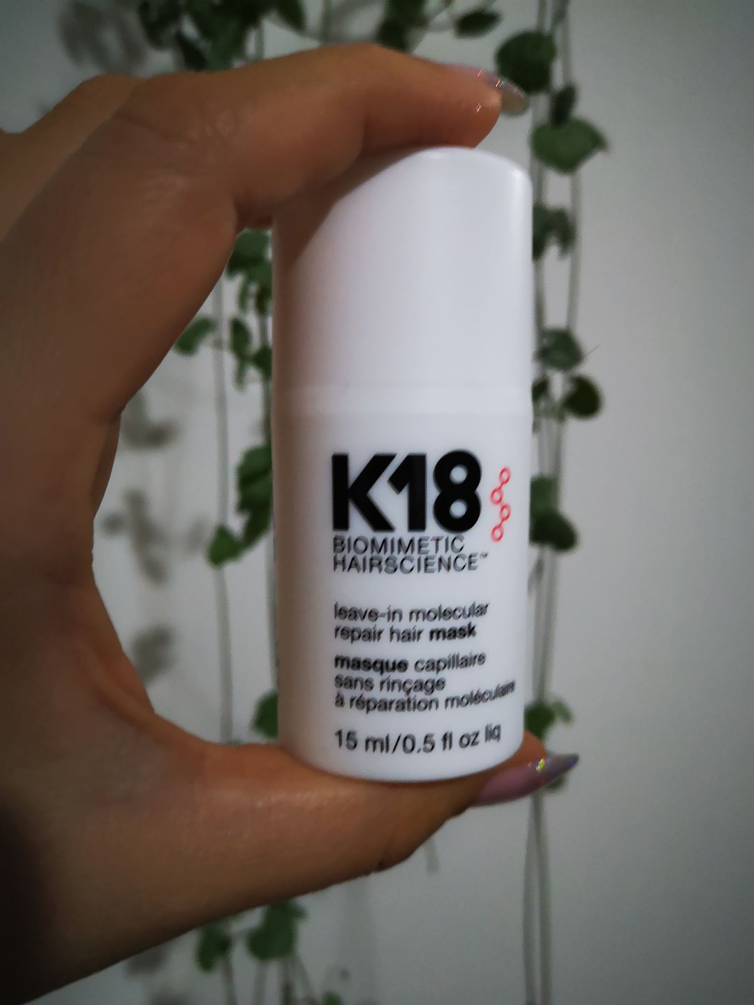 Customer photo review of Leave-In Molecular Repair Hair Mask