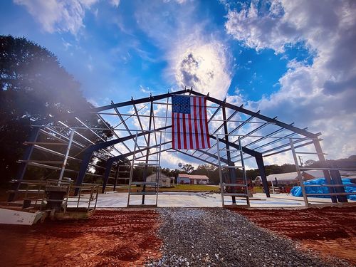 Customer photo review of 10x15ft 2-ply polyester American Flag