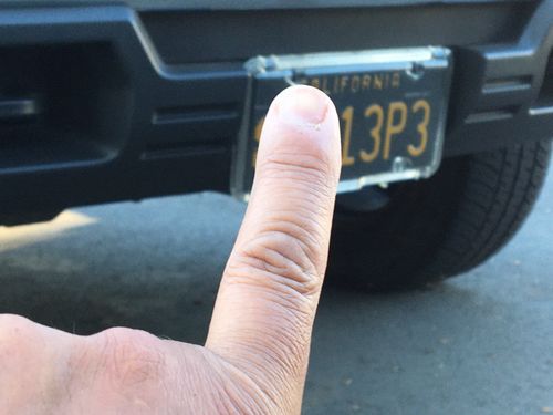 Customer photo review of 1963 CALIFORNIA LICENSE PLATE 6"x12" (156.5mm x 305mm)