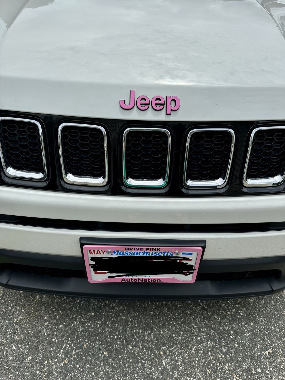 Customer photo review of JEEP Emblem Overlay Decals – Solid Colors | Fits 2014+ Jeep Compass