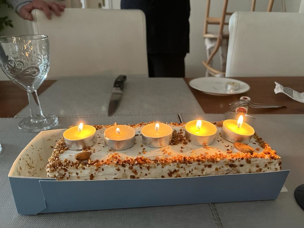 Customer photo review of Barra Explosión de almendras Lúcuma