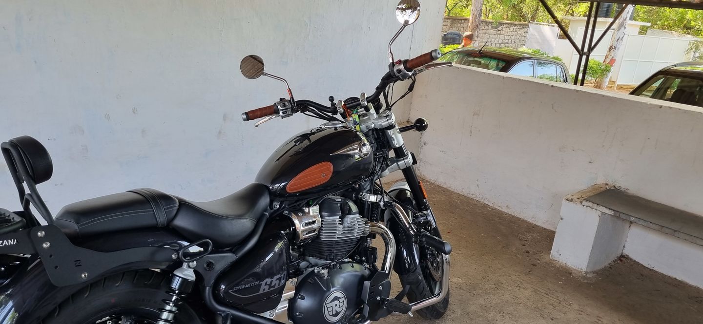 Customer photo review of tank pads mini leather classic stripes