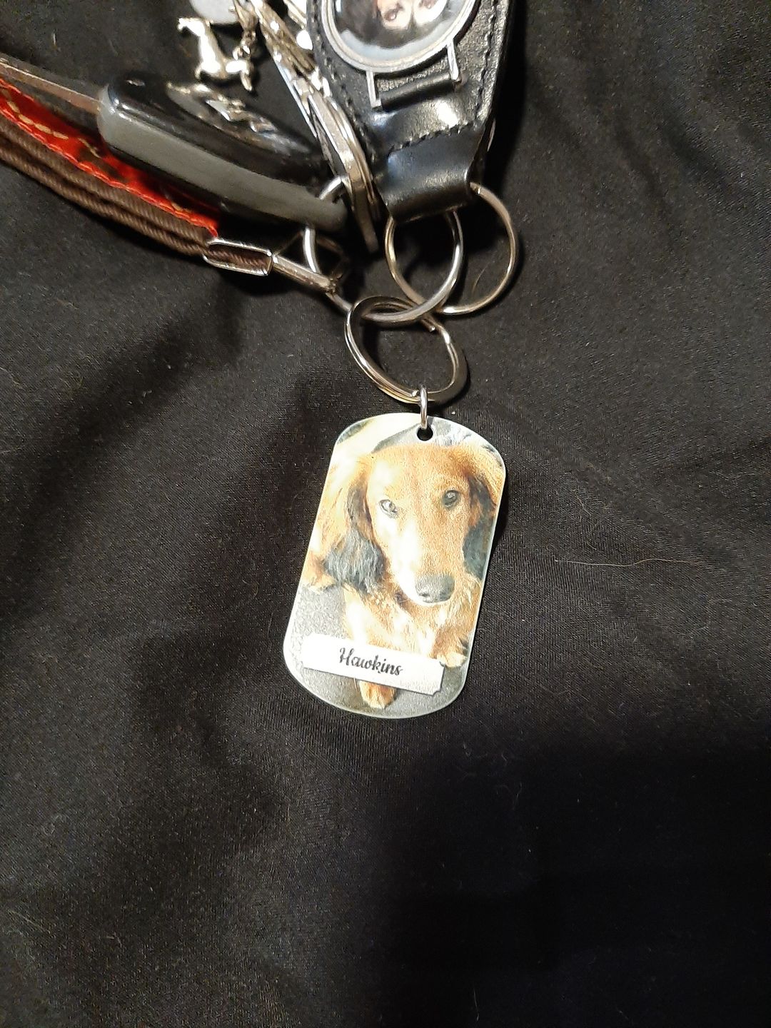 Customer photo review of Doppeltes Foto - Individueller Dog Tag Schlüsselanhänger