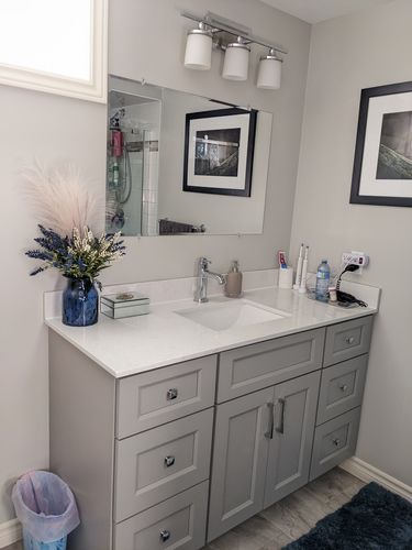 Customer photo review of VSD- 54"  Bathroom Vanity (3 colors ) With Quartz Countertop**PICK UP IN STORE ONLY**