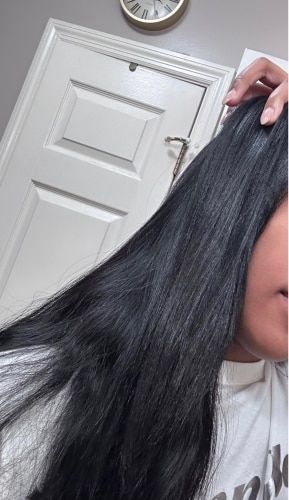 Customer photo review of Clip Ins Extension Straight 12A+ Virgin Human Hair Extension