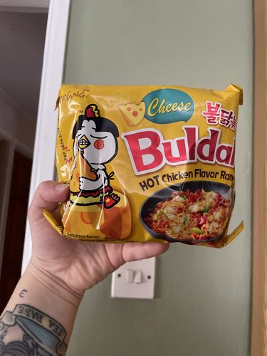 Customer photo review of Samyang Buldak Cheese Flavour Hot Chicken Ramen - 140g