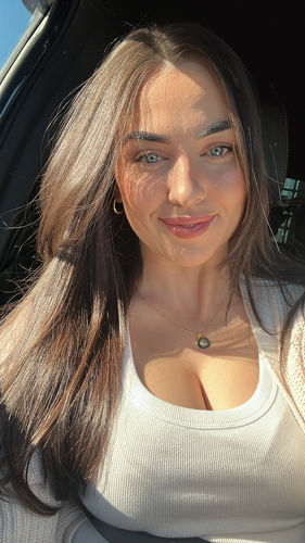 Customer photo review of **PRE-ORDER July** Sofia Hoop Earrings