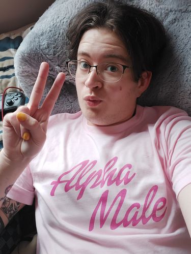 Customer photo review of Alpha Male (Barbie Font) Unisex t-shirt