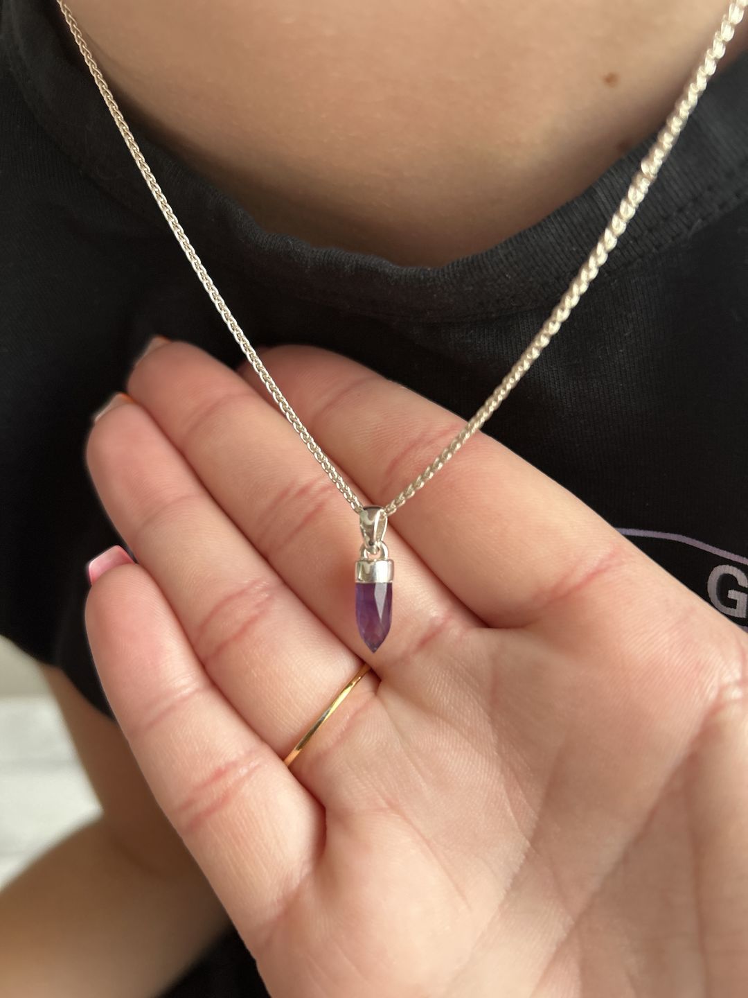 Customer photo review of Berlock Minispets Ametist Silver