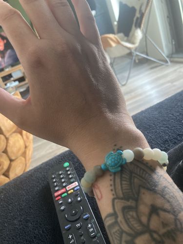 Customer photo review of "Turtle" tracking bracelet