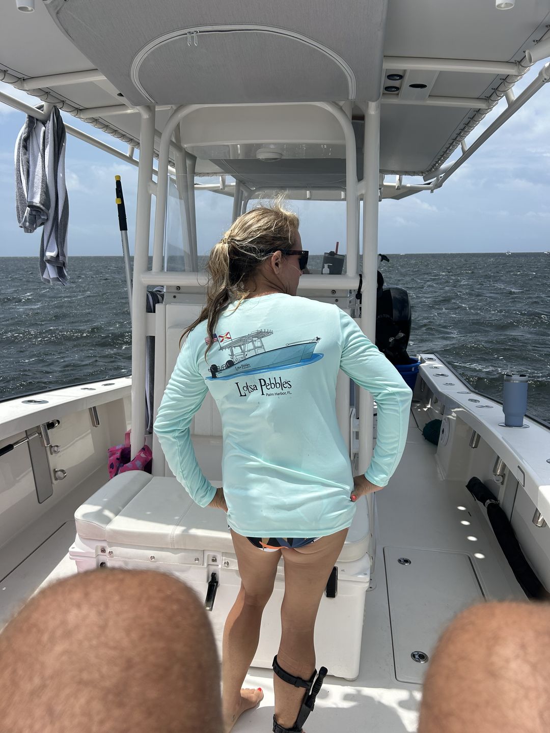 Customer photo review of Women's Dri-Fit Custom Boat Shirts - Long Sleeve