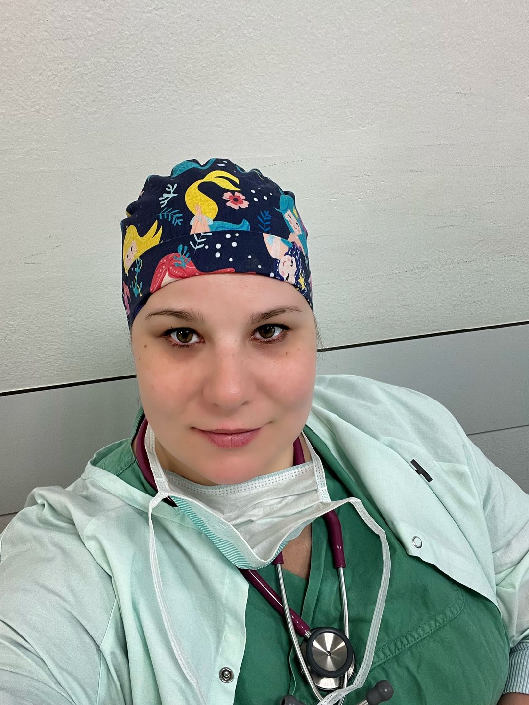 Customer photo review of Anpassbare OP Haube Meerjungfrau