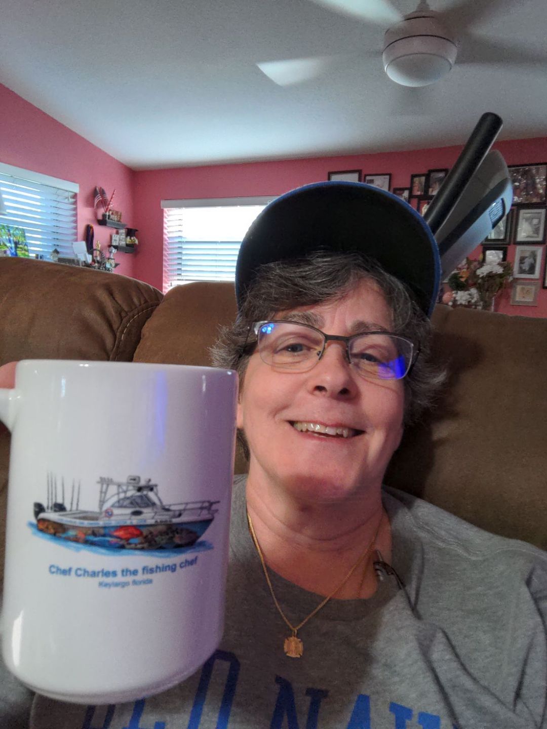 Customer photo review of Custom Boat Mugs
