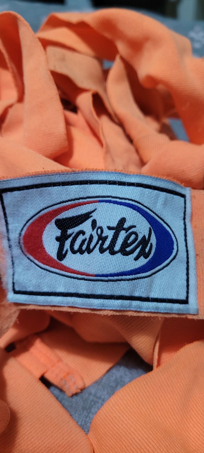 Customer photo review of Fairtex HW2 Orange 4.5m Stretch Wraps