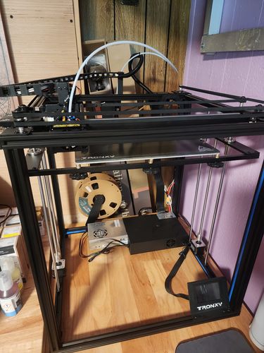 Customer photo review of X5SA PRO DIY large format 3d printer TR black sensor + Lattice Glass Plate 330mm*330mm*400mm