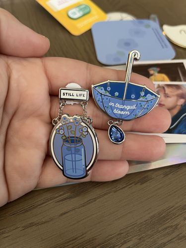 Customer photo review of Indigo: Wild Flower & Still Life Pins