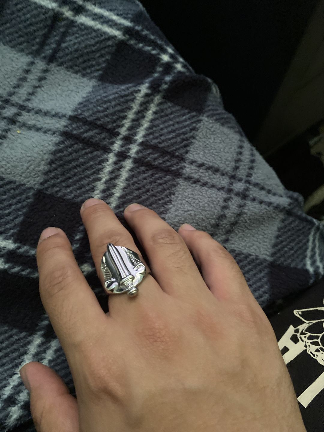 Customer photo review of CATACOMB SWORD RING