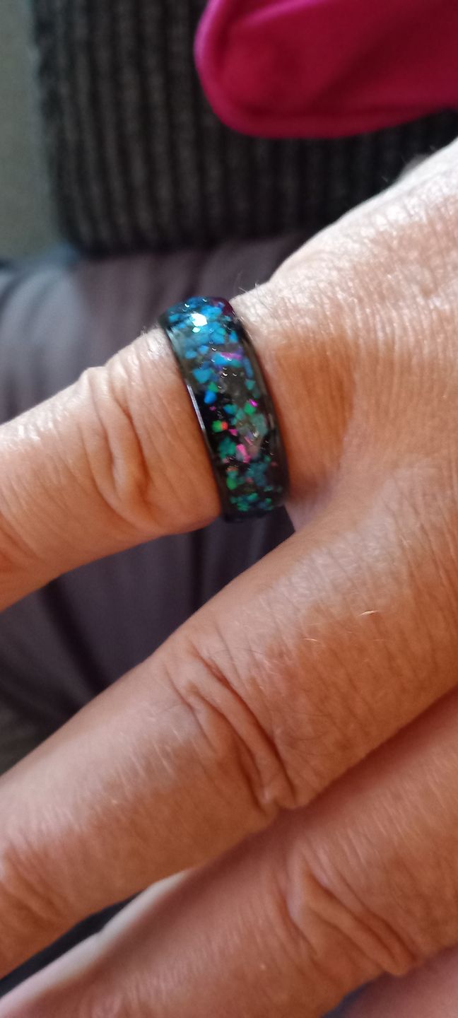 Customer photo review of The Black Opal 8mm Wonder Ring