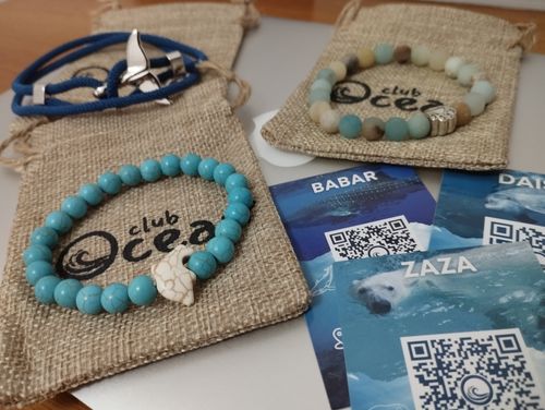 Customer photo review of "Polar Bear" Tracking bracelet