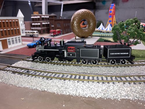 Customer photo review of Rivarossi HR2949S Heisler Steam Locomotive, 3-Truck "Cass Scenic Railroad #6", ep. III, DCC/Sound, ESU LokSound 5.0, HO
