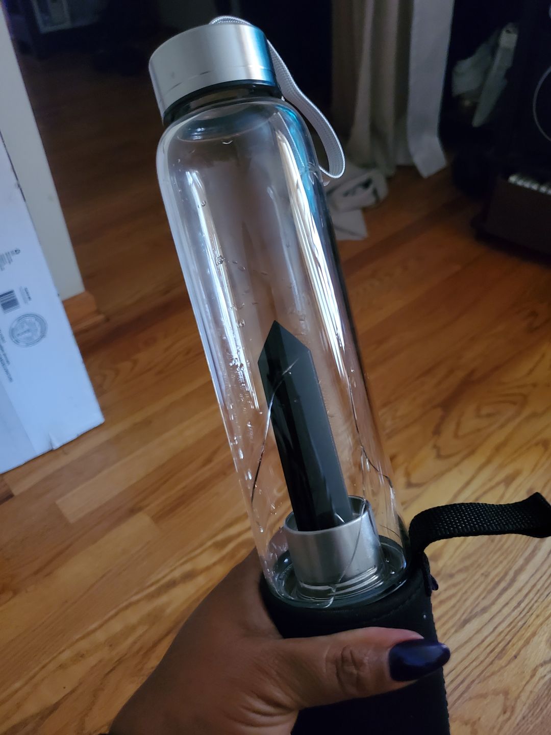 Customer photo review of Crystal Water Bottle + Carry Case
