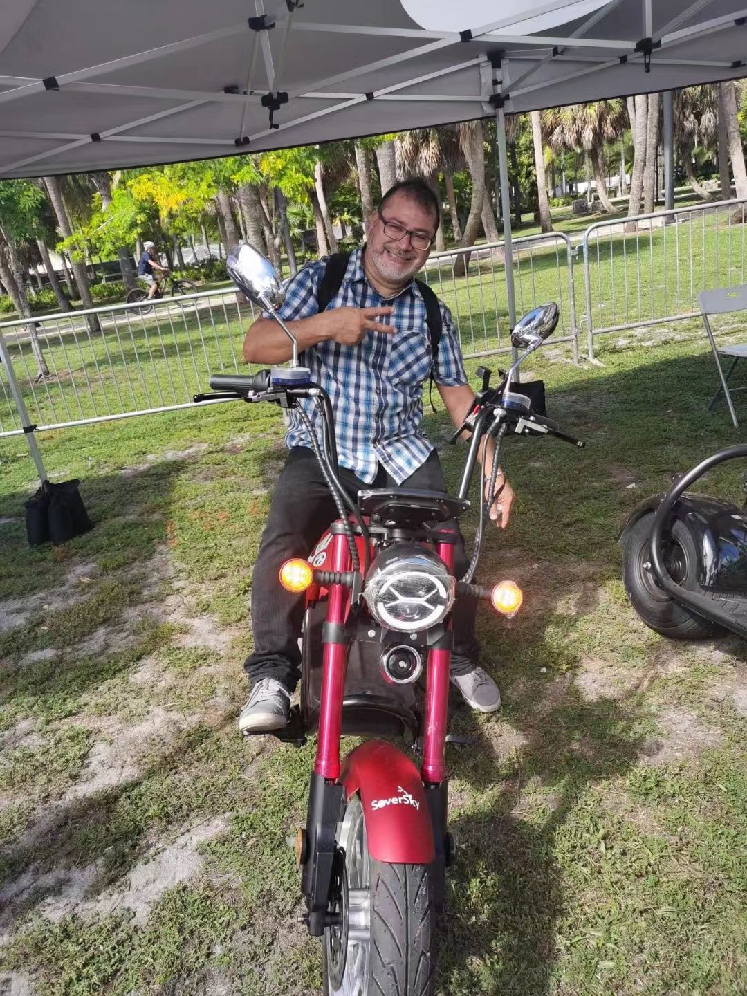 Customer photo review of SoverSky M5 Lithium Chopper Fat Tire Scooter