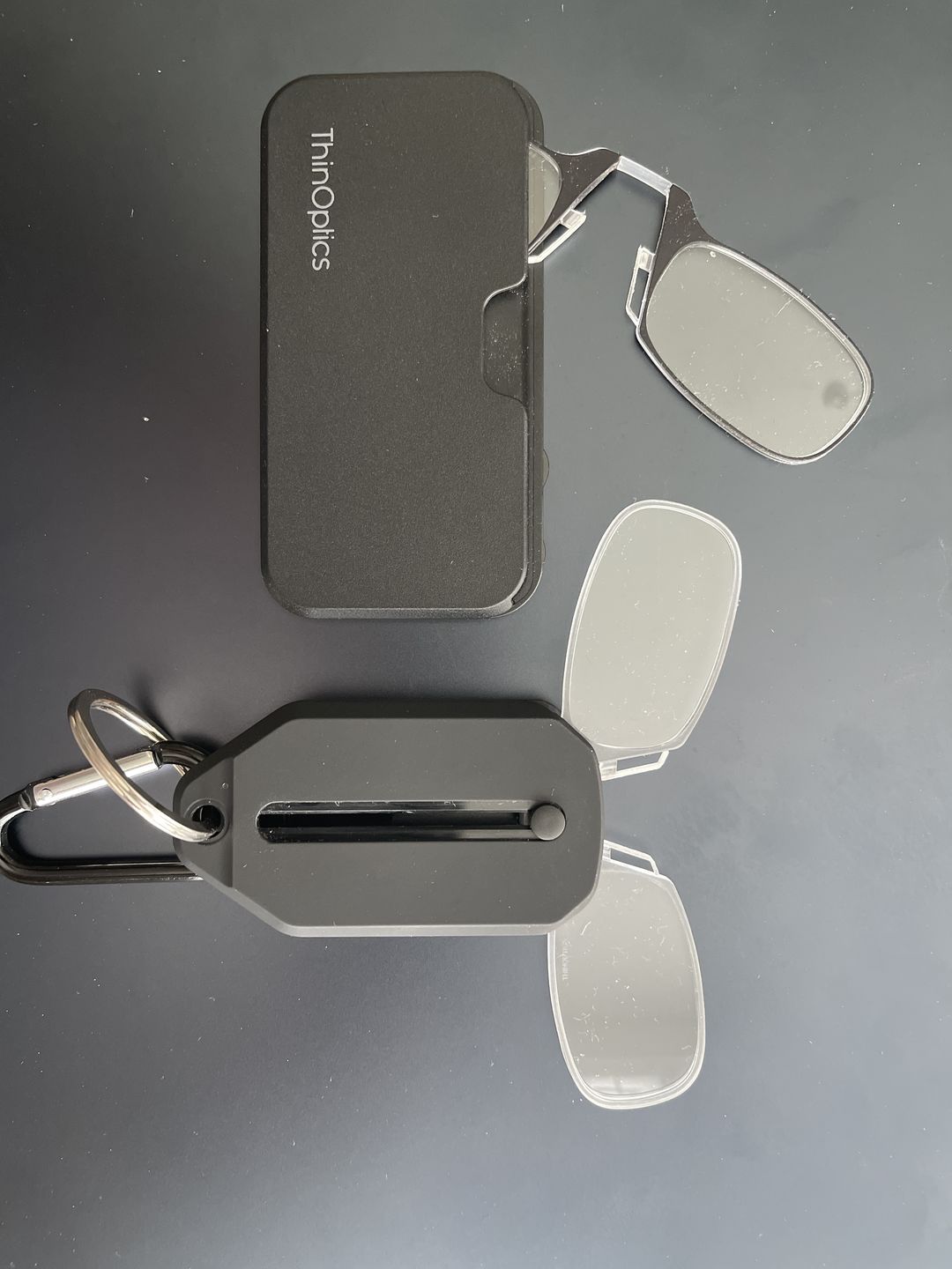 Customer photo review of Readers + Black Keychain Case