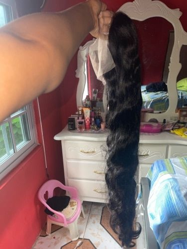 Customer photo review of Melting! Body Wave Swiss HD Undetectable Lace 13x4 Lace Frontal Wig